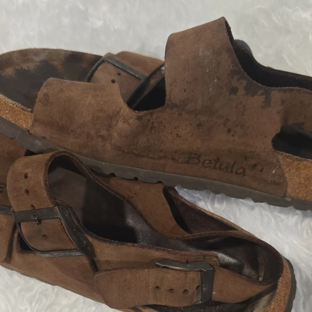👣 Betula‎ by Birkenstock Suede Sandals – Double Strap Comfort Slide